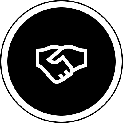 Handshake, partnership, collaboration icon.