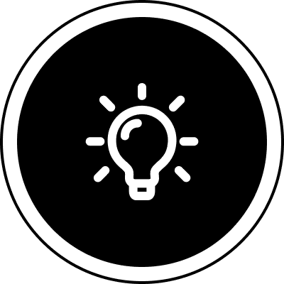 Here's an alt tag for the image: `Bright idea, lightbulb icon`
