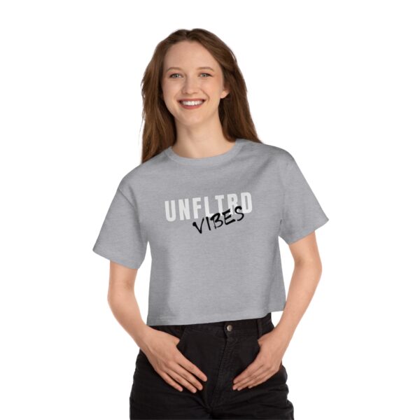 UNFLTRD VIBES Cropped T-Shirt - Image 6